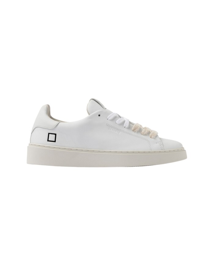 Sneakers Date Uomo Levante Calf Leather White