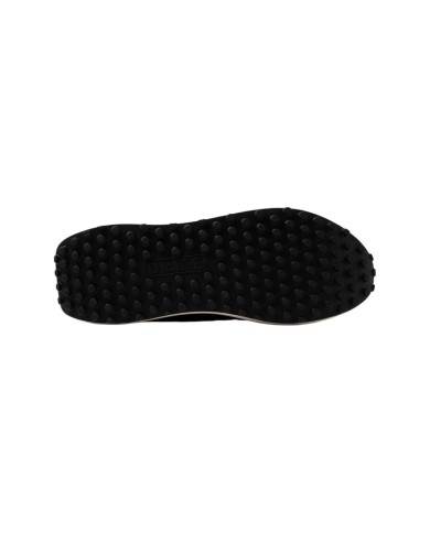 Sneakers Date Uomo Athleta Nylon Black con inserti in Suede Ivory Grigio Scuro
