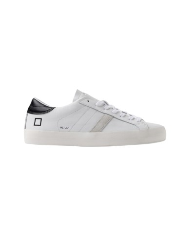 Sneakers Date Uomo Hill Low  Leather Calf White Black