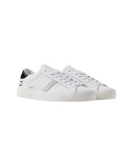 Sneakers Date Uomo Hill Low  Leather Calf White Black