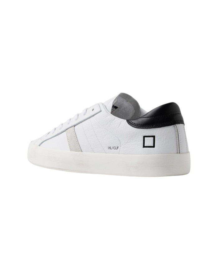 Sneakers Date Uomo Hill Low  Leather Calf White Black
