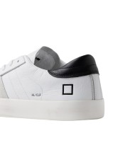 Sneakers Date Uomo Hill Low  Leather Calf White Black