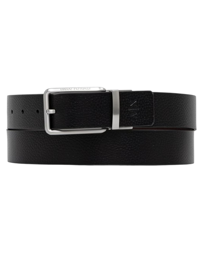Cintura Uomo Armani Exchange Reversibile Leather Black Brown