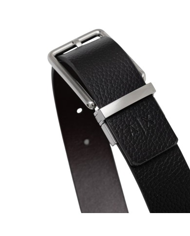 Cintura Uomo Armani Exchange Reversibile Leather Black Brown