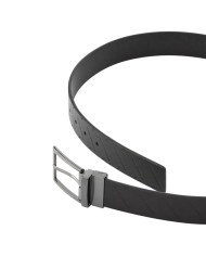 Cintura Uomo Armani Exchange Embossed Logo Leather Black