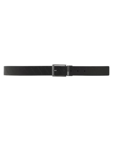 Cintura Uomo Armani Exchange Embossed Logo Leather Black