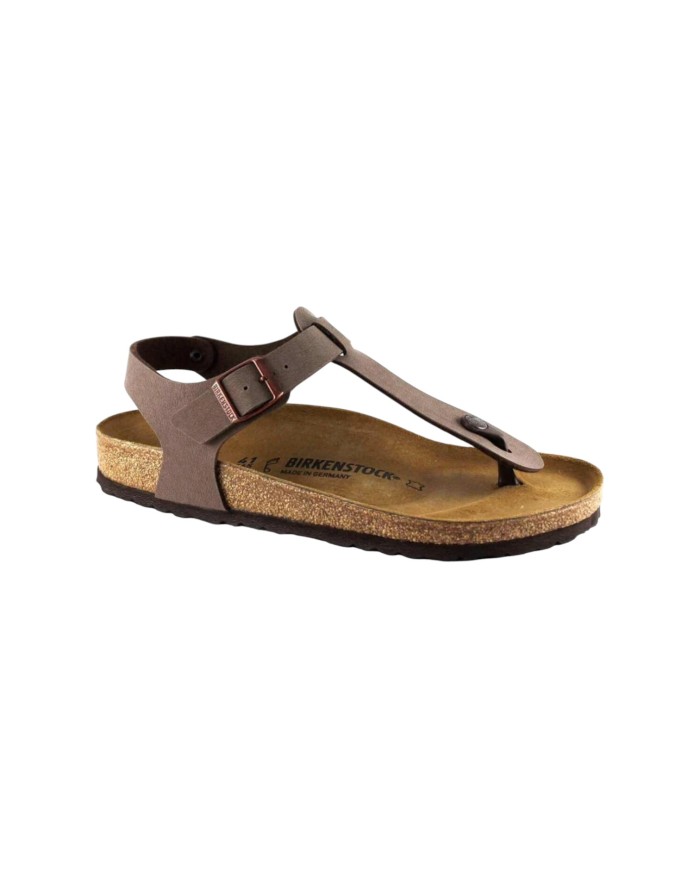 Sandalo Donna Unisex Uomo Birkenstock Kairo Infradito In Nubuck Con Cinturino alla Caviglia Mocca