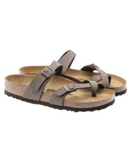 Sandalo Donna Birkenstock Mayary Infradito Birko Flor Nubuck Mocca