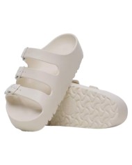 Sandalo Donna Birkenstock Unisex Florida III Eva Pap Flex PLatform Eggshel White