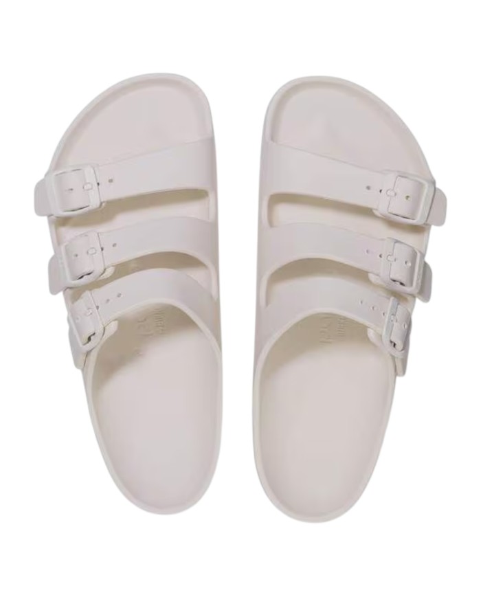 Sandalo Donna Birkenstock Unisex Florida III Eva Pap Flex PLatform Eggshel White
