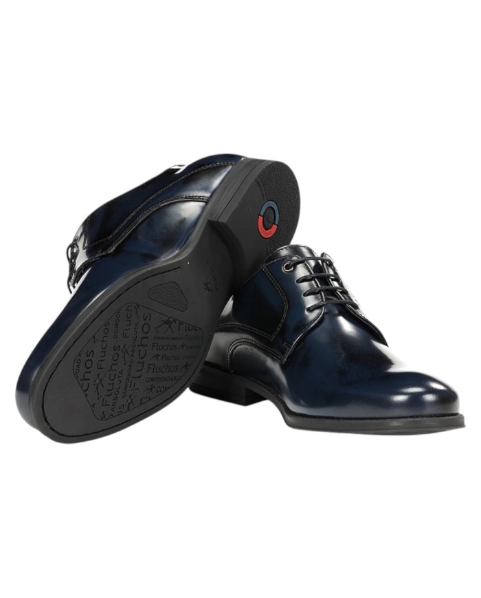 Stringata Uomo Fluchos Arthur F1931 Leather Florentick Marino Blui