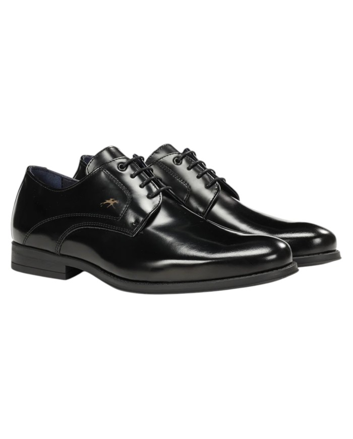 Stringata Uomo Fluchos Arthur F1931 Leather Florentick Negro Nero