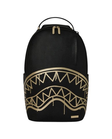 Zaino Sprayground Uomo That Gold Drip Dlxsv Backpack Leather Black Gold