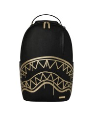 Zaino Sprayground Uomo That Gold Drip Dlxsv Backpack Leather Black Gold