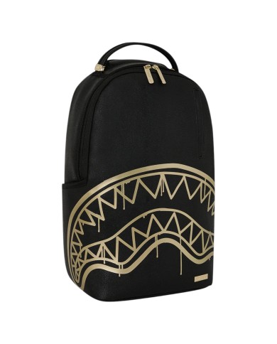 Zaino Sprayground Uomo That Gold Drip Dlxsv Backpack Leather Black Gold