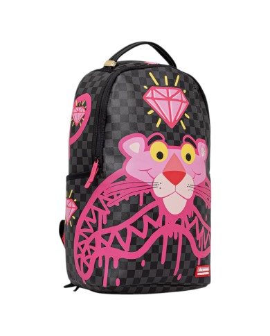 Zaino Sprayground Donna Unisex Pink Panther Drippy Diamond Leather Black Pink