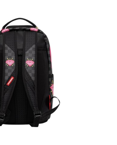 Zaino Sprayground Donna Unisex Pink Panther Drippy Diamond Leather Black Pink