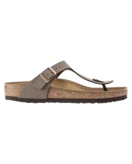 Sandalo Donna Uomo Unisex Birkenstock Gizeh BS Birko-Flor Nubuck Mocca