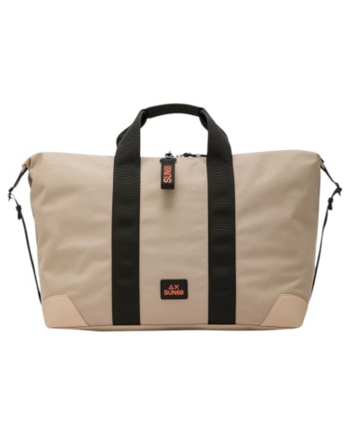 Borsone Sun68 Uomo Borsa da Viaggio Everyday Nylon Sabbia Beige