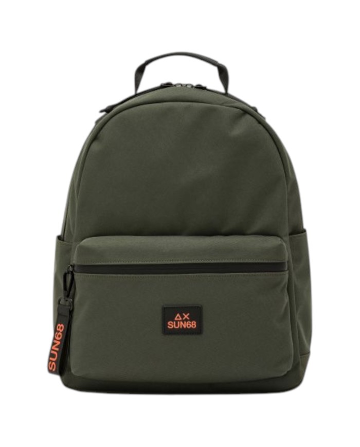 Zaino Sun68 Uomo Everyday Backpack Nylon Verde Militare Scuro