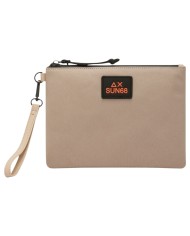 Pochette Sun68 Uomo Everyday Pouch Nylon Sabbia Beige