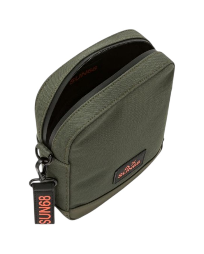 Borsello Sun68 Uomo Small Bag Everyday Nylon Verde Militare Scuro