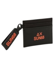 Portacarte Sun68 Uomo Evreyday Card Holder Nylon & Leather Black