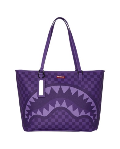 Shopper Sprayground Donna Purple Shark In Paris Leather Purple