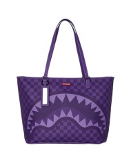 Shopper Sprayground Donna Purple Shark In Paris Leather Purple