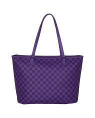 Shopper Sprayground Donna Purple Shark In Paris Leather Purple