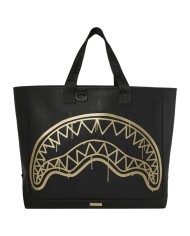 Shopper Sprayground Donna That Gold Drip Leather Black Gold