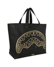 Shopper Sprayground Donna That Gold Drip Leather Black Gold