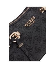 Tracolla Donna Guess Carrie 4G Logo Leather Coal