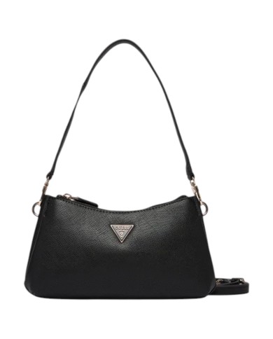 Tracolla Donna Guess Noelle II Mini Saffiano Leather Black