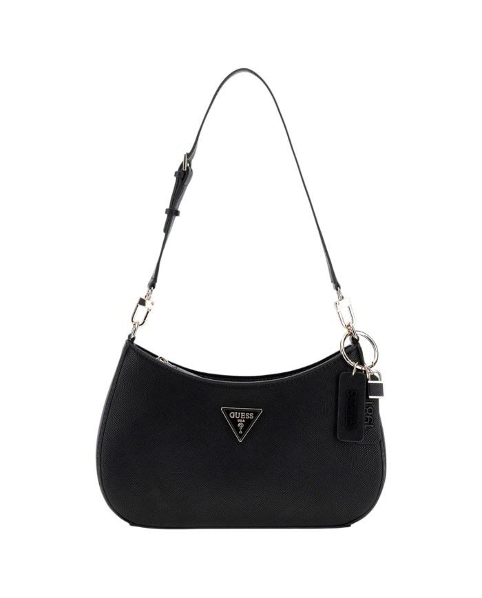 Borsa A Spalla Donna Guess Noelle II Saffiano Leather Black