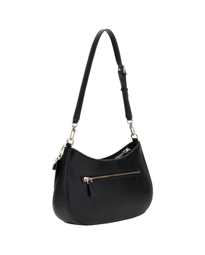 Borsa A Spalla Donna Guess Noelle II Saffiano Leather Black