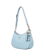 Tracolla Donna Guess Noelle II Saffiano Leather Grey Blue