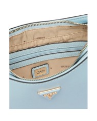 Tracolla Donna Guess Noelle II Saffiano Leather Grey Blue