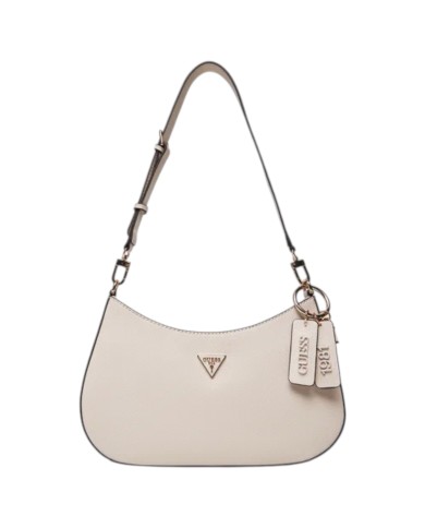 Tracolla Donna Guess Noelle II Saffiano Leather Bone White