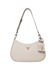 Tracolla Donna Guess Noelle II Saffiano Leather Bone White