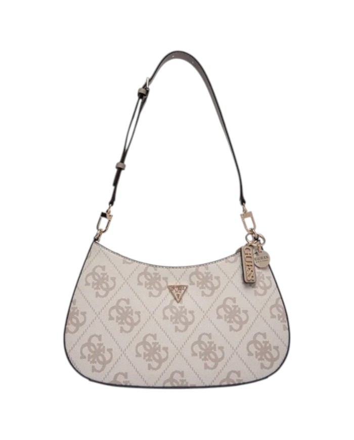 Tracolla Donna Guess Noelle II 4G Maxi Logo Leather Dark Taupe