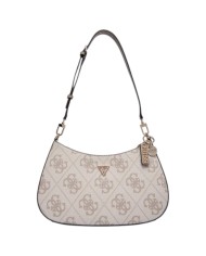 Tracolla Donna Guess Noelle II 4G Maxi Logo Leather Dark Taupe