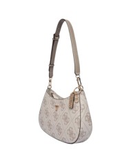 Tracolla Donna Guess Noelle II 4G Maxi Logo Leather Dark Taupe