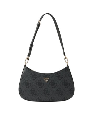 Tracolla Donna Guess Noelle II 4G Maxi Logo Leather Coal