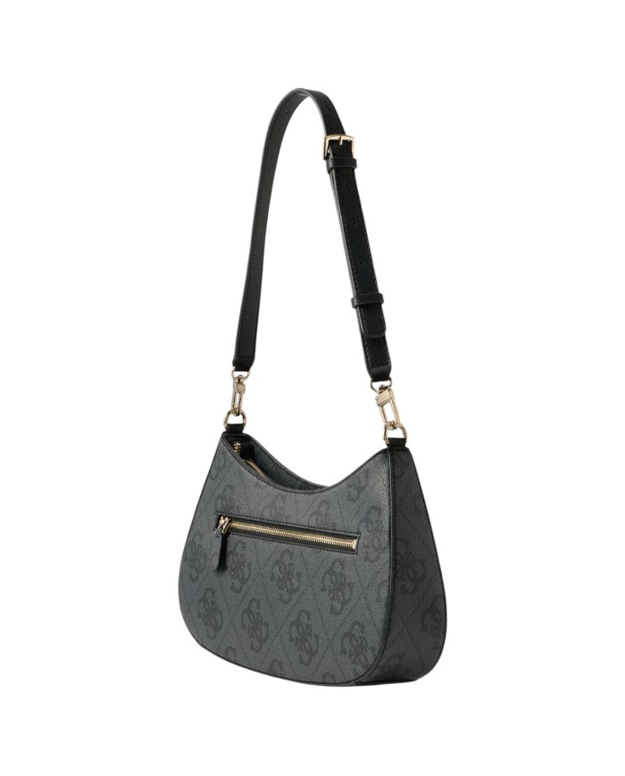 Tracolla Donna Guess Noelle II 4G Maxi Logo Leather Coal