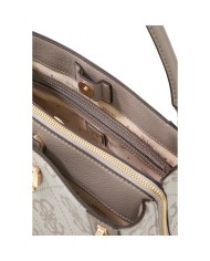 Borsa Donna Guess Karnilla Con Tracolla 4G Maxi Logo Leather Taupe
