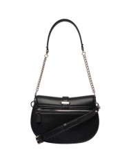 Tracolla Donna Guess Carrie Fibbia G Logo Leather Black