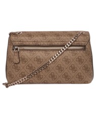 Tracolla Donna Guess Yesba 4G Logo Leather Latte Beige