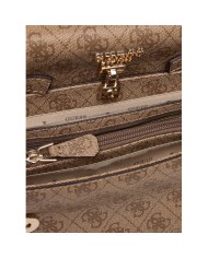 Tracolla Donna Guess Yesba 4G Logo Leather Latte Beige