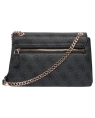 Tracolla Donna Guess Yesba 4G Logo Leather Coal Black